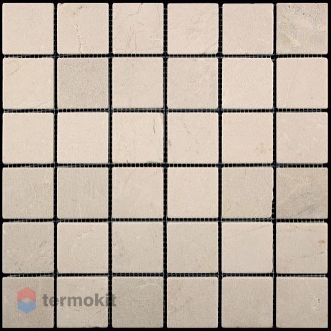 Мраморная мозаика Natural Adriatica 7M025-48T (Crema Marfil) (4,8х4,8) 30,5х30,5