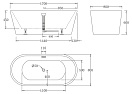 Акриловая ванна BelBagno 1700x800x600 BB71-1700-W0