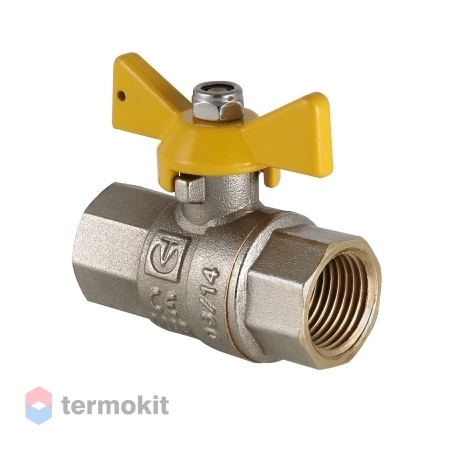 Кран шаровой газовый Valtec Valgas 1/2" ВВ (бабочка)