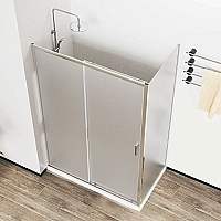 Душевой уголок Vincea City 1950x1200x900 (текстурное стекло) хром VSR-5CT9012MT