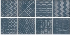 Керамогранит Atrivm Cuadrado Glam Blue (8mix) 23,5x23,5