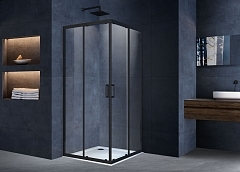 Душевой уголок Vincea Alpha 1900x1000x1000 черный VSS-3AL100CLB