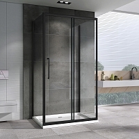 Душевой уголок ABBER Schwarzer Diamant 1950x1200x600 черный AG30120BH-S60B-S60B