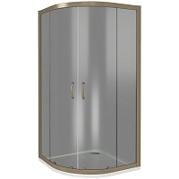 Душевой уголок Good Door Jazze 1850x1000x1000 (тонированное стекло) бронза ДЖ00037