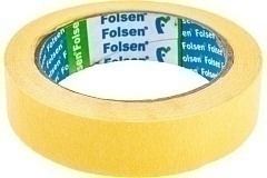 Folsen Малярная лента 25мм x 35м, желтая, 40оС
