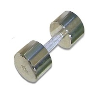 Гантель MB Barbell хромированная, 9 кг MB-FitM-9