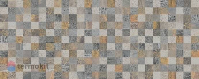 Керамическая плитка Naxos Rev. Mosaico Lithos Grey 3D (+23875) настенная 32x80,5