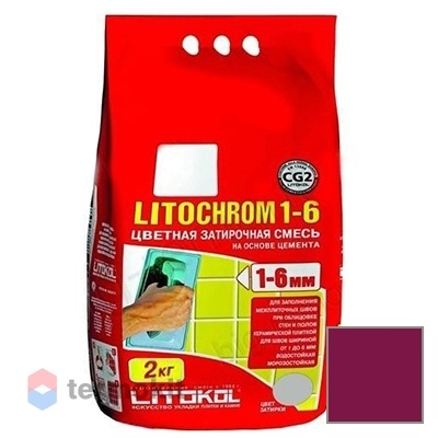 Затирка Litokol цементная Litochrom 1-6 C.680 Меланзана 2кг