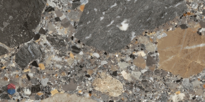 Керамогранит Ceradim Grappolo Multi серый 59,5х119,1 матовый