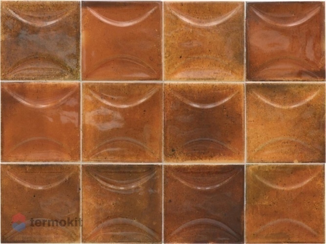 Керамическая плитка Equipe Hanoi 30029 Arco Burnt Red настенная 10x10