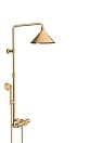Душевая стойка Hansgrohe AXOR Showers/Front с термостатом и верхним душем 26020950