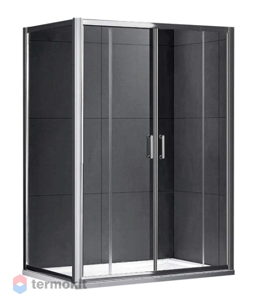 Душевой уголок GEMY 1900x1600x850 полированный хром S30192B-A85