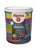 Эмаль акриловая Alpina Аква Эмаль глянцевая База 1, 2,5 л