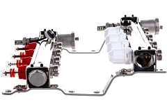 Kromwell Коллекторный блок из латуни с терм. клапанами и расходомерами 1" x 3/4" "евроконус" 4 вых.