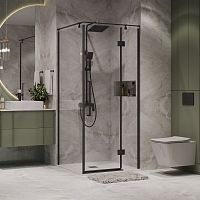 Душевой уголок Niagara Nova 1950x1000x1000 черный матовый NG-6832-34BLACK