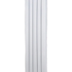 Дизайн-радиаторы алюминиевые Silver 1800 с боковым подключением цвет белый RAL 9016