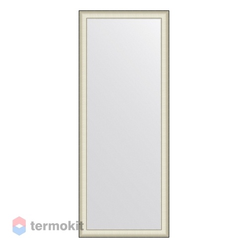 Зеркало в багетной раме EVOFORM DEFINITE FLOOR 79 белая кожа с хромом BY 6041