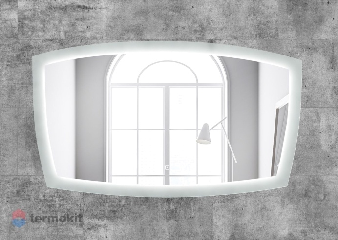 Зеркало Art&Max ROMA 120 с подсветкой и функцией антизапотевания подвесное AM-Rom-1200-700-DS-F
