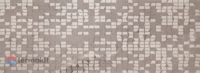 Керамическая плитка Tubadzin Belvi D-grey декор 32,8x89,8