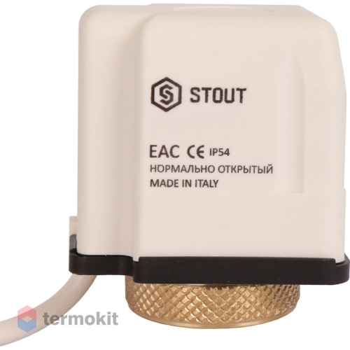 STOUT Электротермический компактный сервопривод, нормально закрытый, 230 B М30х1.5