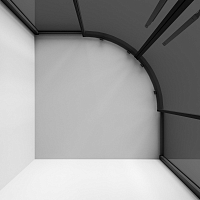 Душевой уголок Niagara Nova 1950x800x800 (тонированное стекло) черный матовый NG-2825-34BLACK