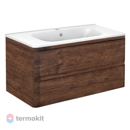 Тумба под раковину Vincea Vico 100 подвесная R.Wood VMC-2V100RW