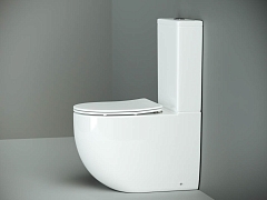 Унитаз напольный Ceramicanova Metropol Rimless с бачком и сиденьем микролифт CN4001+CN4001-T