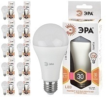 Лампа светодиодная ЭРА LED A65-30W-827-E27, 10 шт