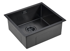 Мойка для кухни Paulmark Weser вороненая сталь PM804844-GM
