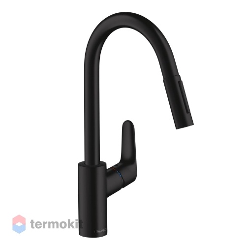Смеситель для кухни Hansgrohe Focus M41 черный матовый 31815670
