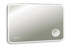 Зеркало Silver Mirrors Elsa 80 подвесное с сенсорным выкл, подогревом, часами LED-00002268