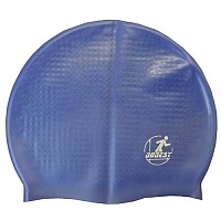 Шапочка для плавания силиконовая Dobest массажная XA30 темно-синяя