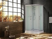 Душевая кабина ESBANO ELEGANCIA 110x110 (рифленое стекло) матовый хром ESKB110CR