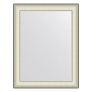Зеркало в багетной раме EVOFORM DEFINITE 68 белая кожа с хромом BY 7630