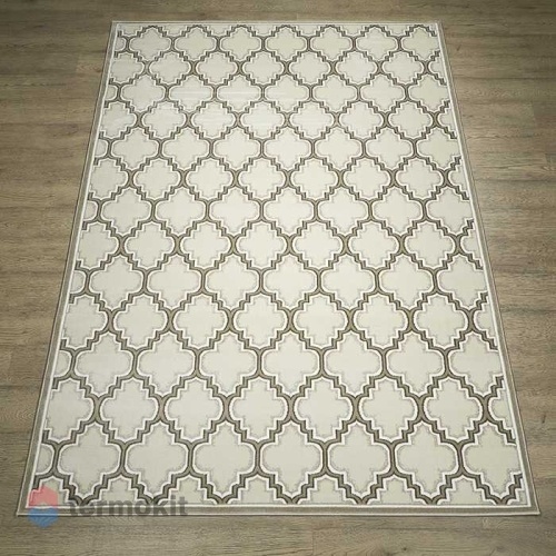 Ковёр Kitroom Каскад 80x150 прямоугольный бежевый 27108 24062