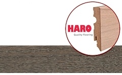 Плинтус Haro Шпонированный 409720 Дуб Пуро Вулкано Маркант структур