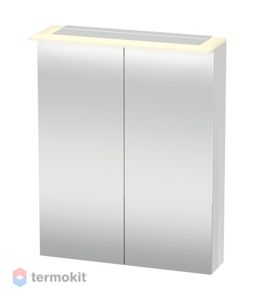 Зеркальный шкаф Duravit X-Large 60 с подсветкой белый глянец XL759202222