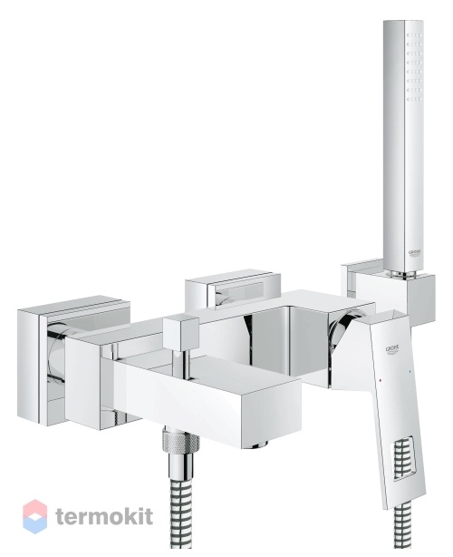 Смеситель для ванны и душа Grohe Eurocube с душевым гарнитуром 23141000