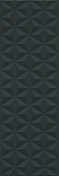 Керамическая плитка Kerama Marazzi Диагональ 12121R черный структура обрезной настенная 25x75