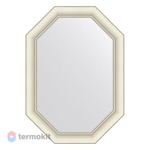 Зеркало в багетной раме EVOFORM OCTAGON 51 белый с серебром BY 7433