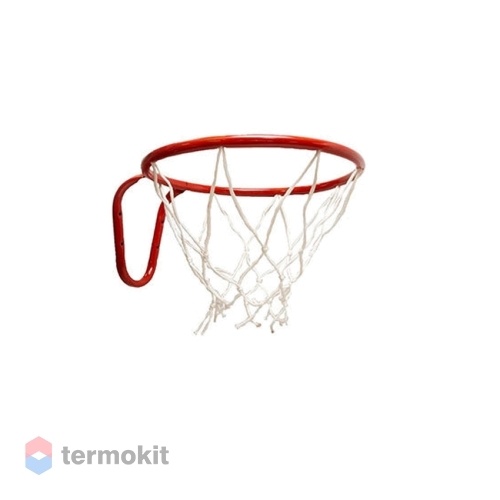 Кольцо баскетбольное Sport Elite №3 с сеткой красное Кб3
