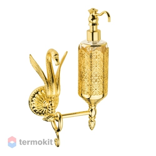 Дозатор жидкого мыла Migliore Luxor настенный декор золото 26165