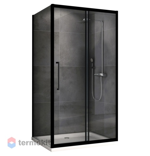 Душевой уголок ABBER Schwarzer Diamant 1950x1500x850 черный AG30150BH-S85B