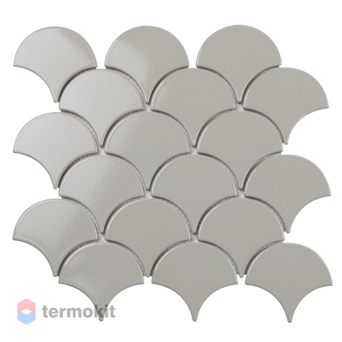 Керамическая Мозаика Starmosaic Fan Shape Light Grey Glossy (BF1912) 29,3х27,4х6