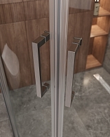 Душевой уголок Cezares Molveno 1950x1300x1000 оружейная сталь MOLVENO-RH-2-130/100-C-GM-IV