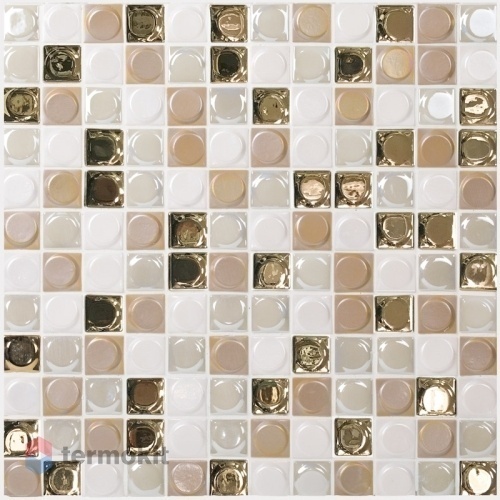 Мозаика Стеклянная Vidrepur Mix Aura Gold Blend (на сетке) 31,7x31,7