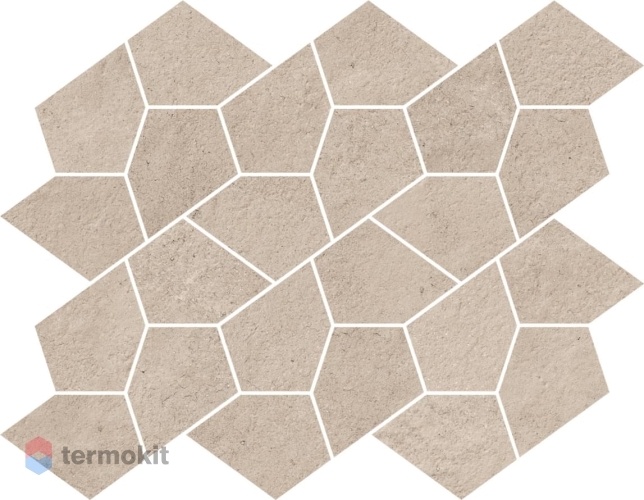 Керамогранит Италон Eternum Cream Mosaico Kaleido мозаика 35,6x27,6