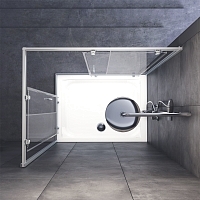 Душевой уголок AM.PM Gem 1200x900 хром матовый W90G-404-120290-MT