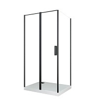 Душевой уголок Ceruttispa 1950x1200x900 черный Victoria120B