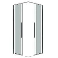 Душевой уголок Grossman Galaxy 1950x800x800 хром 300.K33.01.8080.10.00
